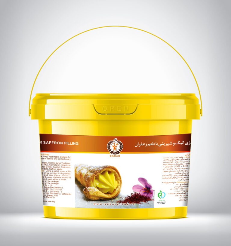 کرمفیل زعفرانی 12 کیلویی نان سحر (کارتن 12 کیلوگرمی شا مل 2 سطل 6 کیلویی)