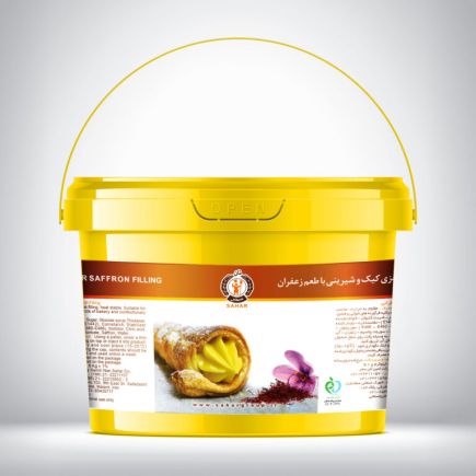 کرمفیل زعفرانی 12 کیلویی نان سحر (کارتن 12 کیلوگرمی شا مل 2 سطل 6 کیلویی)