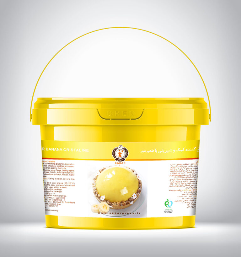  بریلو ژله براق کننده موزی 12 کیلویی نان سحر (عمده کارتن حاوی 2 سطل 6 کیلوگرمی)