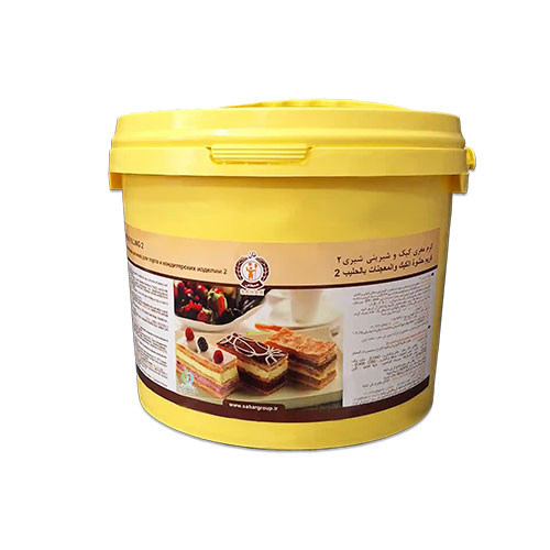 کرم مغزی شیری 2 کیک و شیرینی نان سحر – 2 عدد سطل 6 کیلویی در کارتن عمده