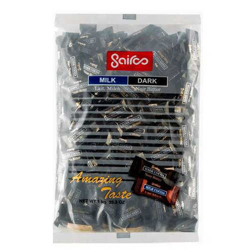 شکلات پذیرایی سایرو دارکو تلخ 1 کیلویی 6 عدد در کارتن عمده