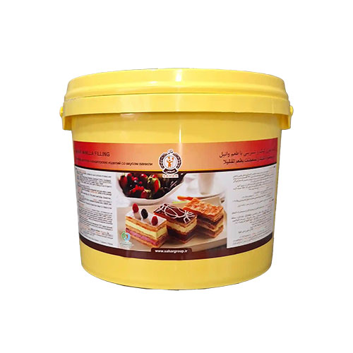 کرم مغزی وانیلی کیک و شیرینی سحر – 2 عدد سطل 6 کیلویی در کارتن عمده