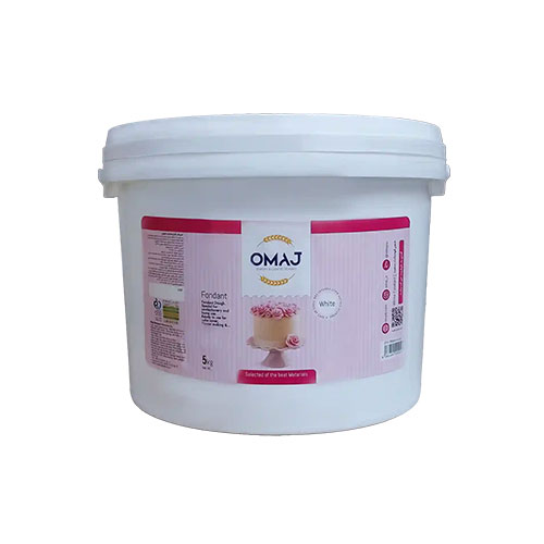 خمیر فوندانت سفید اماج – سطل ۵ کیلویی – 2 عدد در کارتن عمده