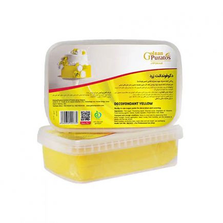 دکوفوندانت زرد گلنان پوراتوس – 12 بسته 1 کیلویی در کارتن عمده