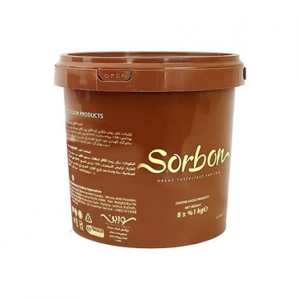 فرآورده کاکائویی شیری سوربن کاله جهت مصارف قنادی (سطل ۸ کیلویی) عمده